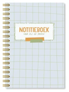 Notitieboek voor bij de preek blauw - Terdege