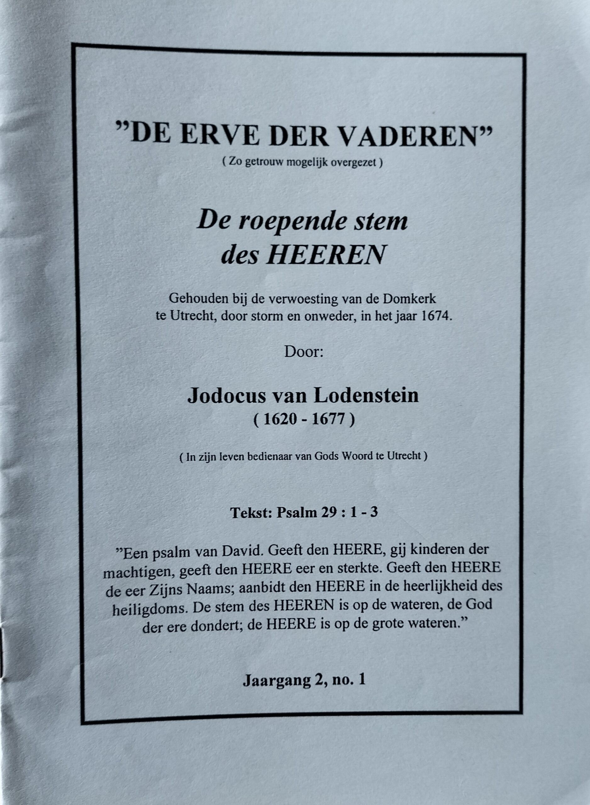 Erve der vaderen - Afbeelding 2